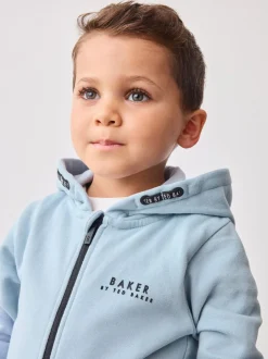 Blauw - Baker by Ted Baker 100% katoenen (0 - 6 jr) driedelig trainingspakset