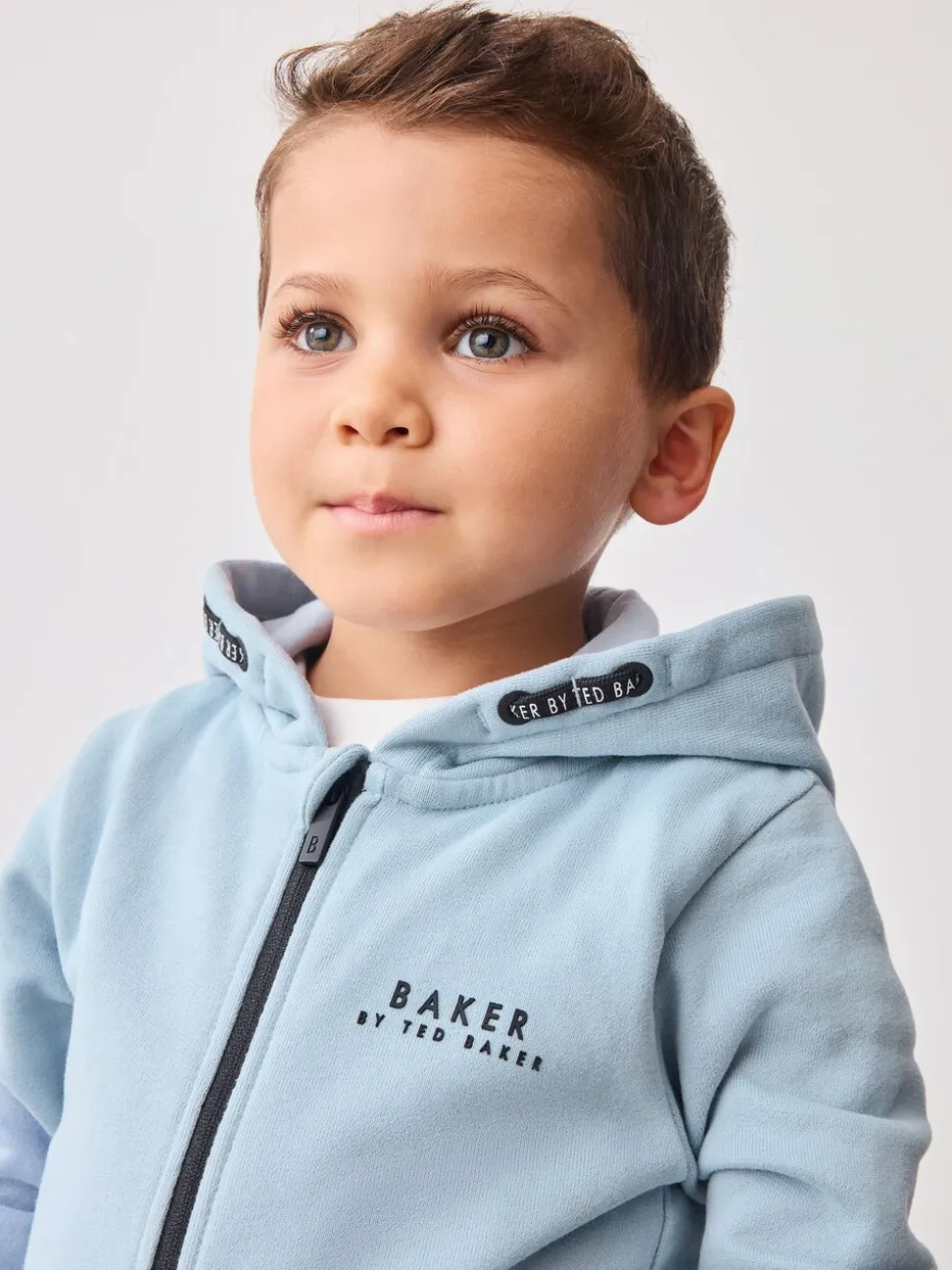 Blauw - Baker by Ted Baker 100% katoenen (0 - 6 jr) driedelig trainingspakset