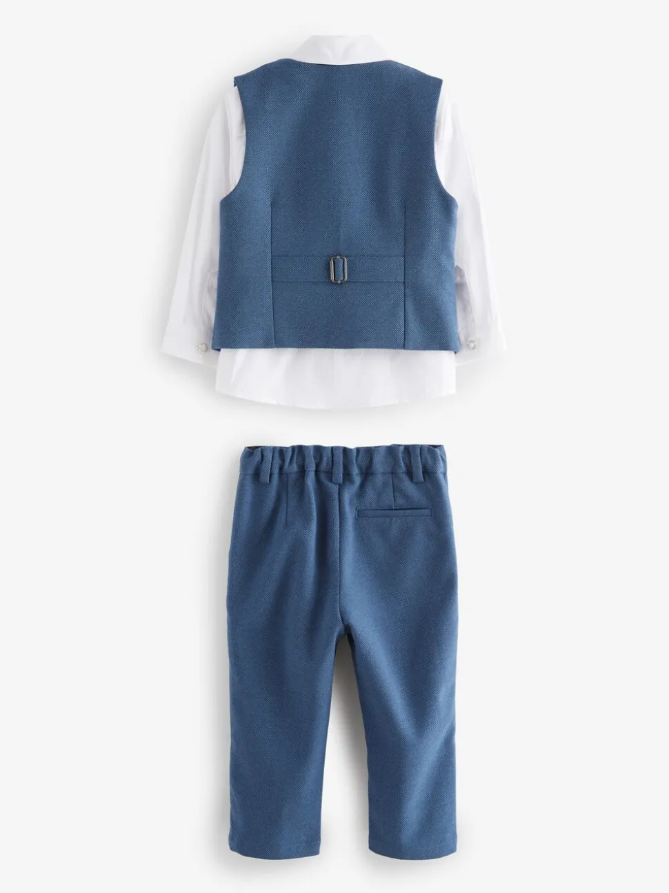 Blauw - Baker by Ted Baker set van gilet, overhemd en broek
