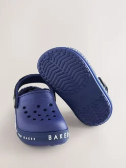 Blauw - Baker by Ted Baker met borg gevoerde klomppantoffels