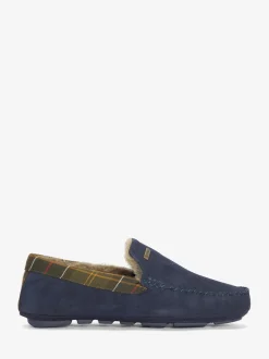 Blauw - Barbour® Tartan Monty Moccasin Slippers