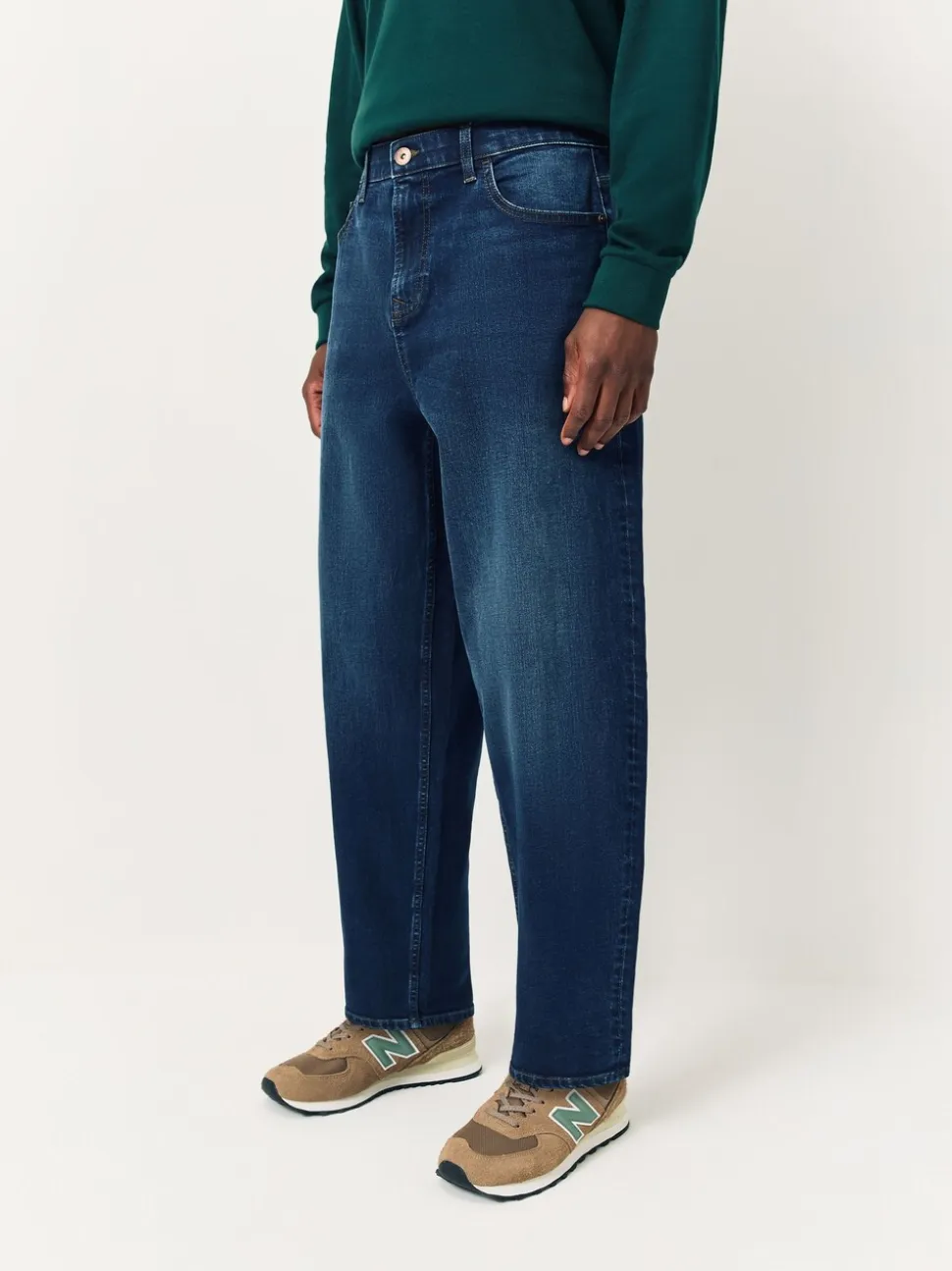 Blauw - Barrel Fit Classic Stretch Jeans