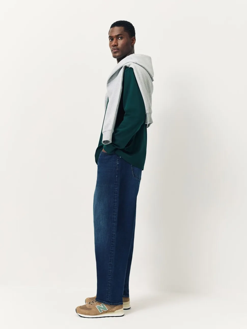 Blauw - Barrel Fit Classic Stretch Jeans