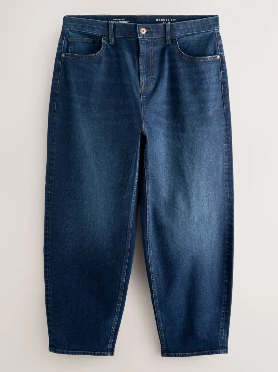Blauw - Barrel Fit Classic Stretch Jeans
