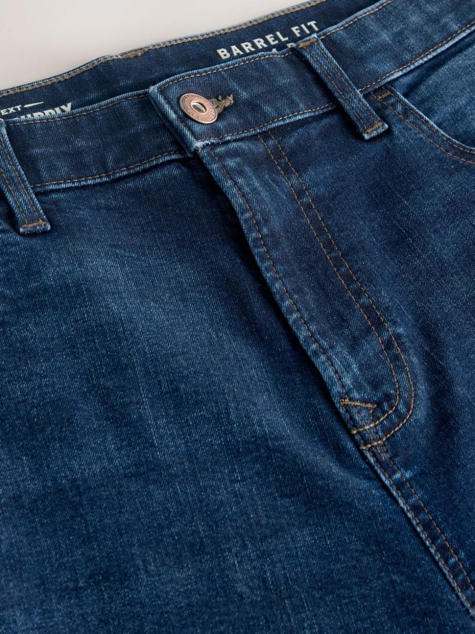 Blauw - Barrel Fit Classic Stretch Jeans