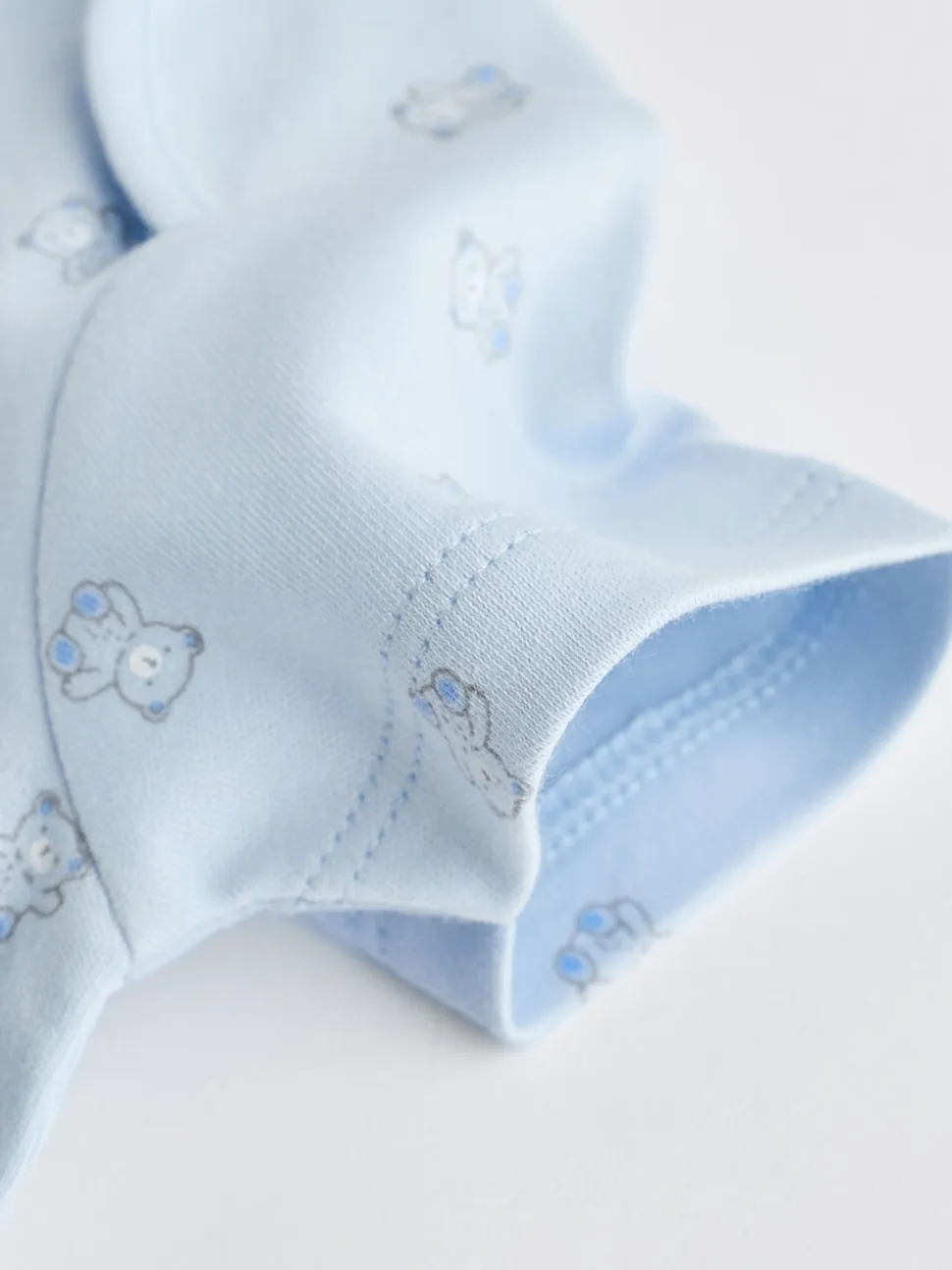 Blauw - Beer Baby Bodysuits met korte mouwen