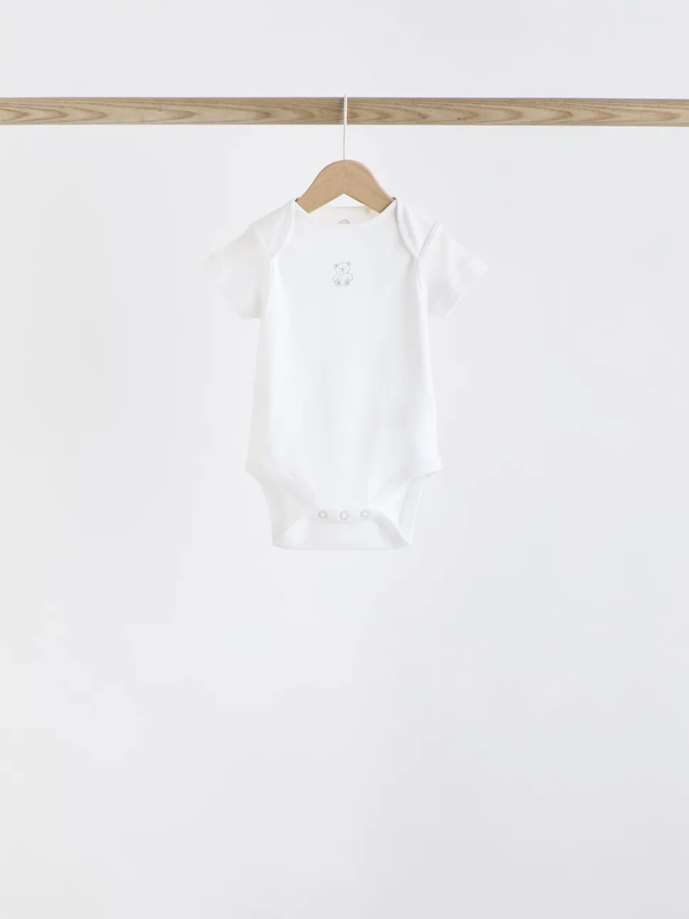 Blauw - Beer Baby Bodysuits met korte mouwen