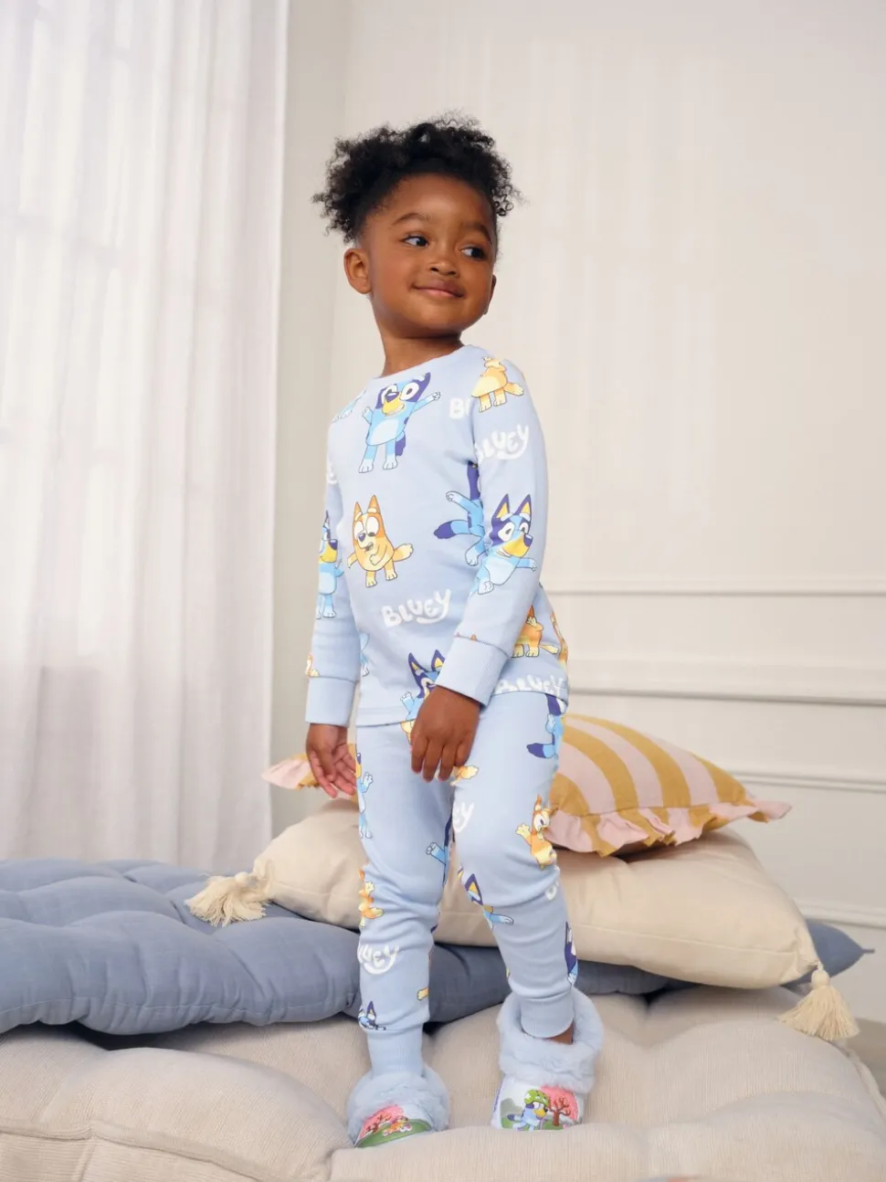 Blauw - Bluey behaaglijke pyjama (12mnd-8jr)