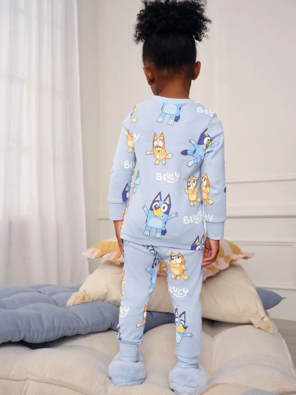 Blauw - Bluey behaaglijke pyjama (12mnd-8jr)