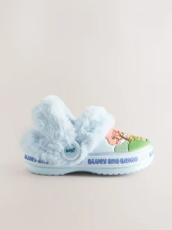 Blauw - Bluey Cosy Lined Slipper Clogs