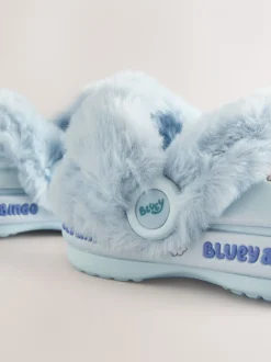 Blauw - Bluey Cosy Lined Slipper Clogs