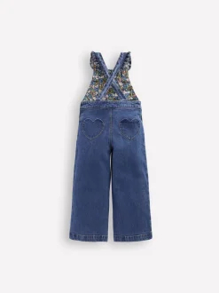 Blauw - Boden Frill Dungarees