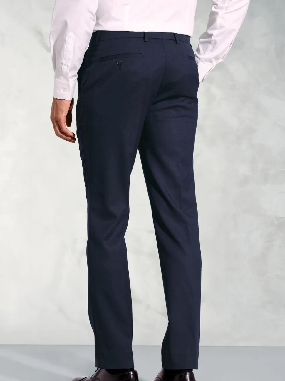 Blauw - Brook Taverner Flannel Trousers