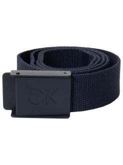 Blauw - Calvin Klein Golf Monogram Buckle Belt