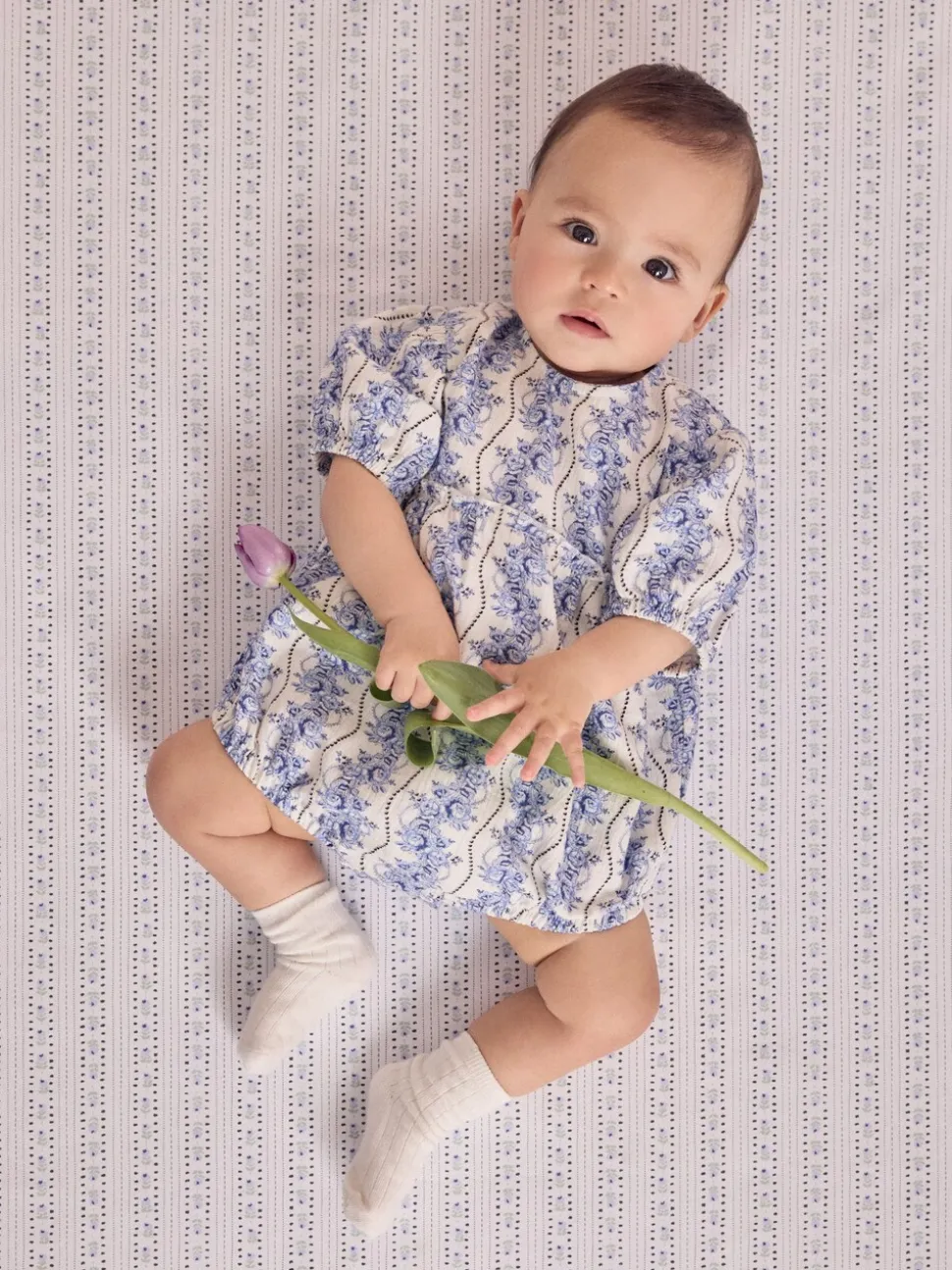 Blauw - Cath Kidston Baby Rompertje