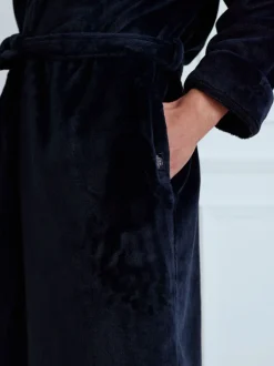 Blauw - Chelsea Peers - Fleece badjas
