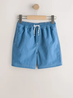 Blauw - Contrast Stitch Swim Shorts (3-16yrs)