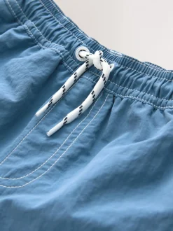 Blauw - Contrast Stitch Swim Shorts (3-16yrs)