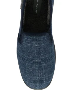 Blauw - Dunlop pantoffels met twee inzetstukken voor heren