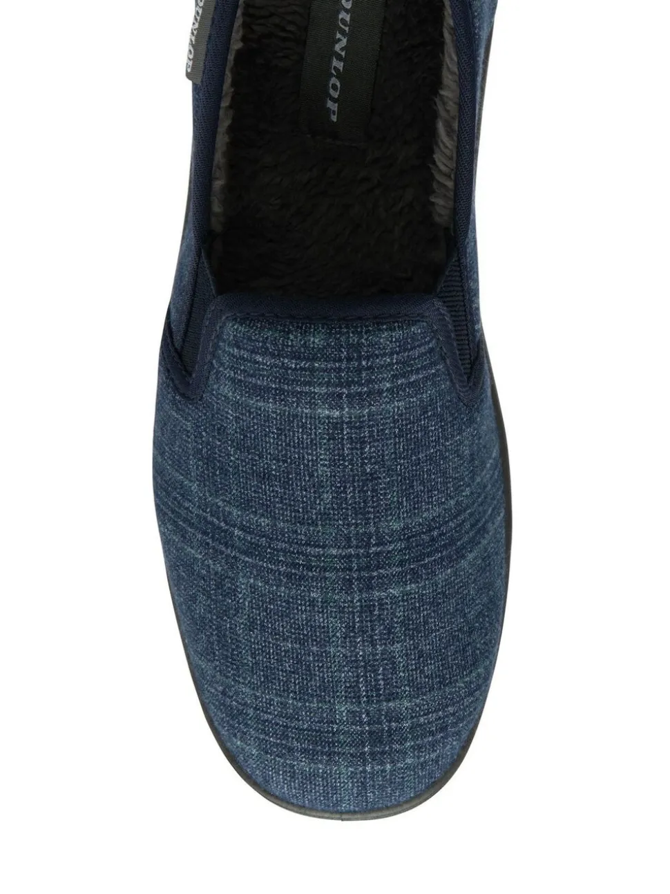 Blauw - Dunlop pantoffels met twee inzetstukken voor heren