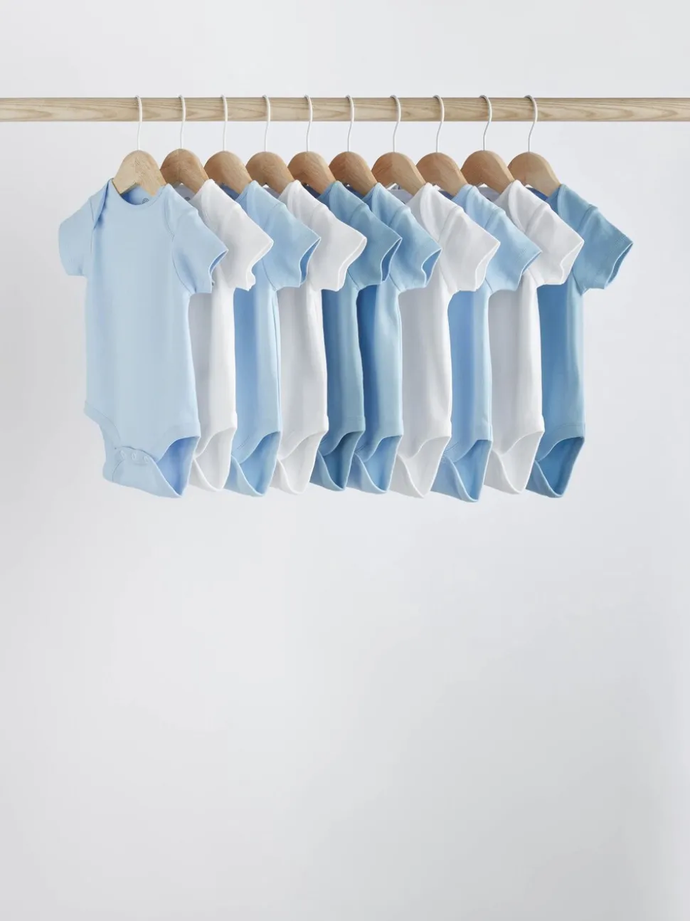 Blauw - Effen babyrompertjes