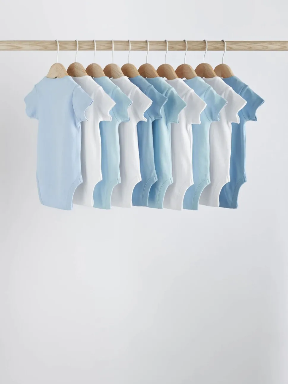 Blauw - Effen babyrompertjes