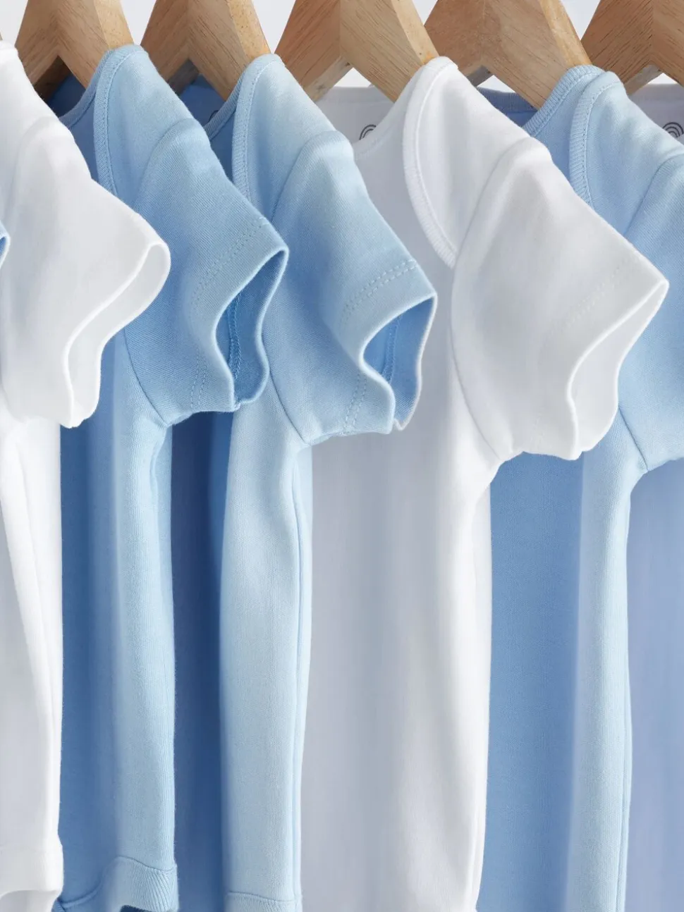 Blauw - Effen babyrompertjes