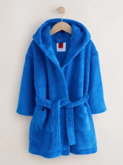 Blauw - Fleece badjas (1,5-16jr)