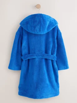 Blauw - Fleece badjas (1,5-16jr)