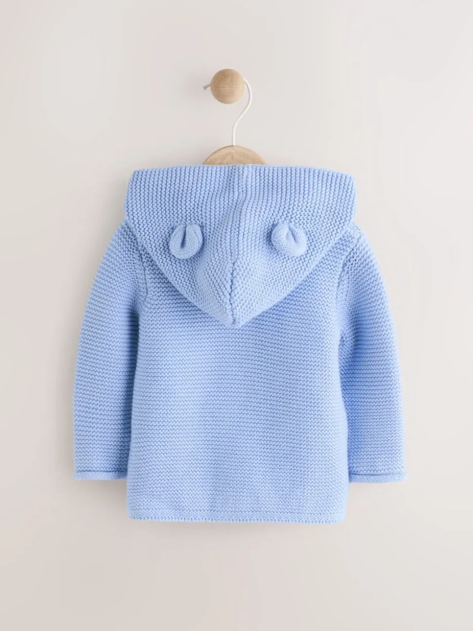 Blauw - Gebreid babyvest (0 mnd- 2 jr)