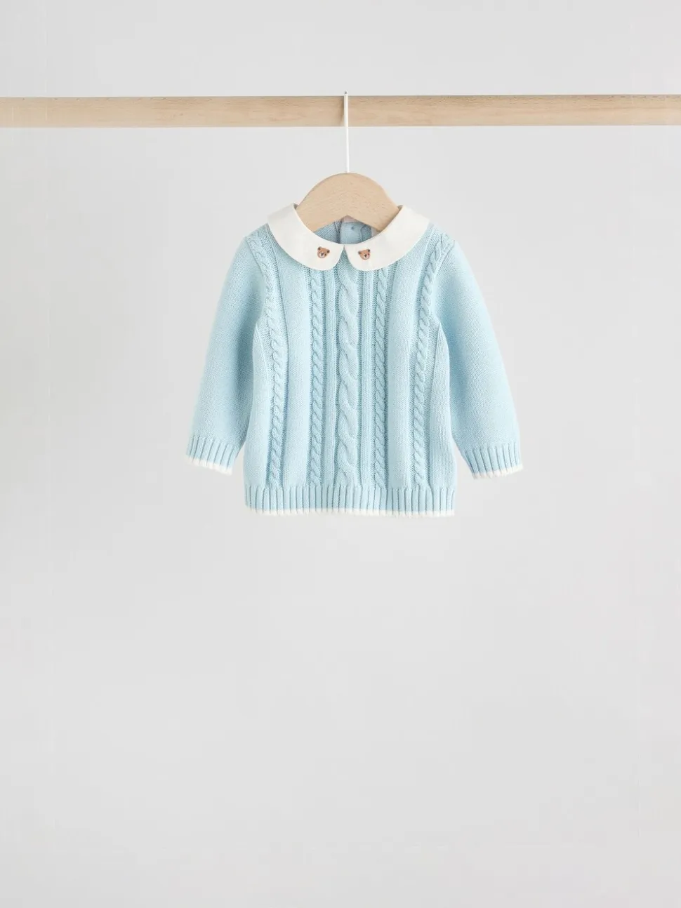 Blauw - Gebreide trui en leggings babyset (0mnd-3jr)