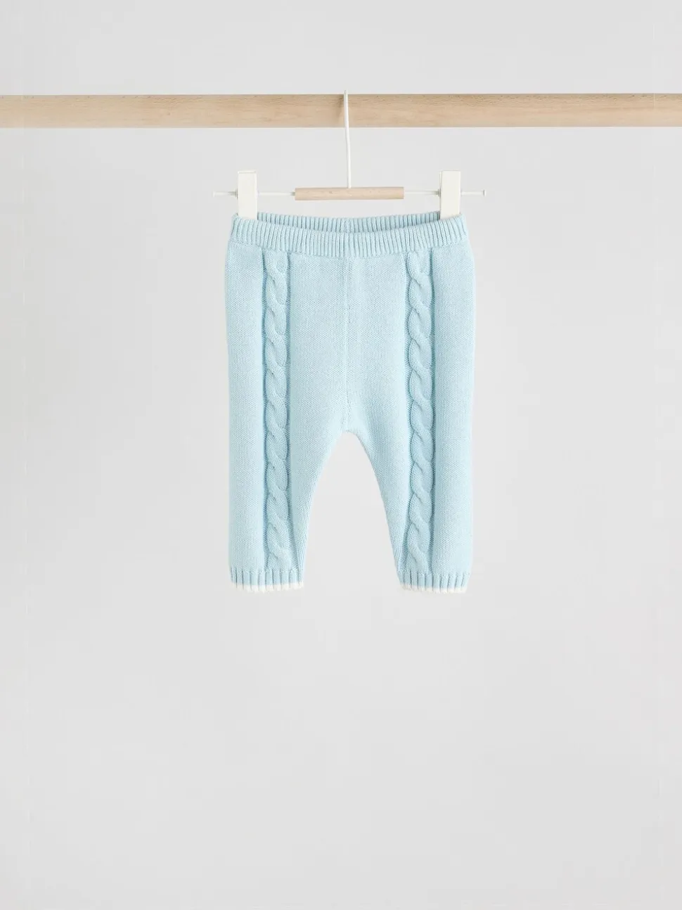 Blauw - Gebreide trui en leggings babyset (0mnd-3jr)