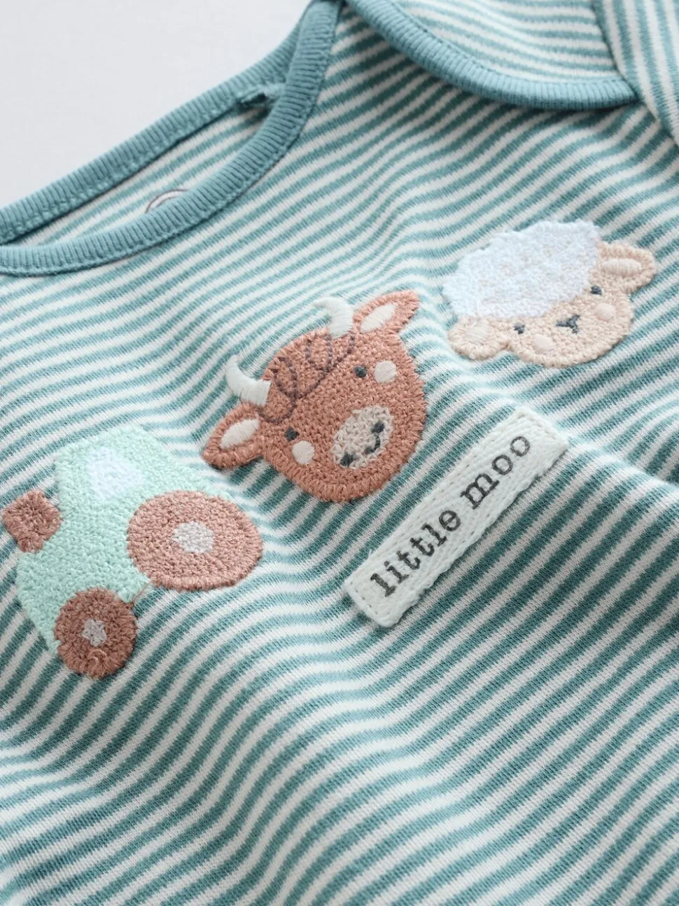 Blauw - Hamish-rompertjes met lange mouwen, 3 stuks