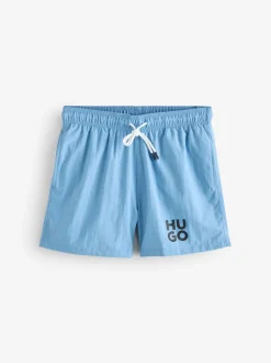 Blauw - HUGO Paolo Swim Shorts