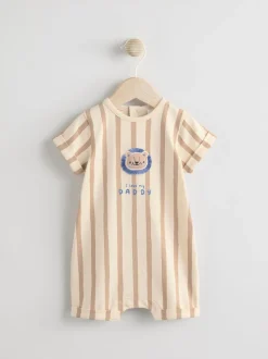 Blauw - Jersey babyrompertje