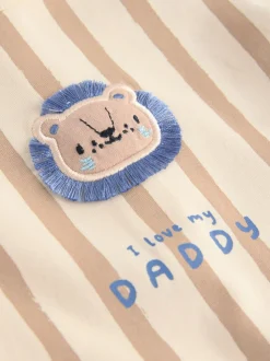Blauw - Jersey babyrompertje
