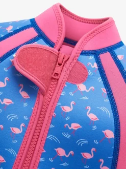 Blauw - JoJo Maman Bébé Floral Print Junior Wetsuit