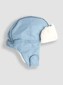 Blauw - JoJo Maman Bébé Trapper Hat