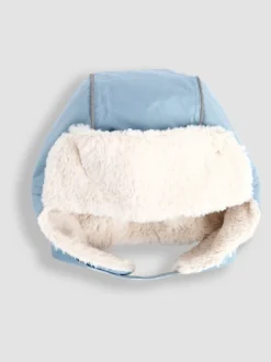 Blauw - JoJo Maman Bébé Trapper Hat