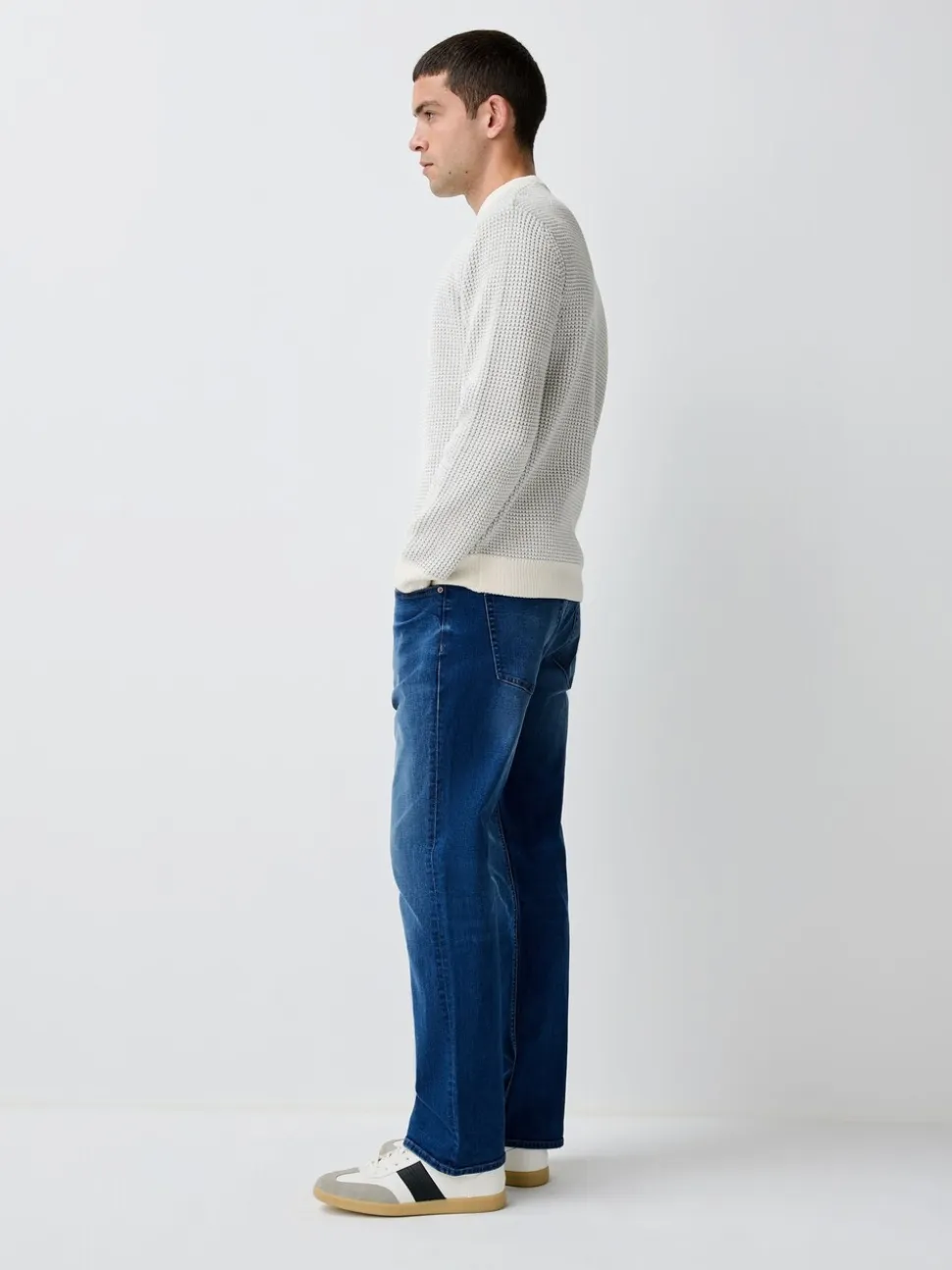 Blauw - Klassieke stretchy jeans