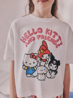 Blauw - Korte Hello Kitty pyjama's 2 set (3-14jaar)