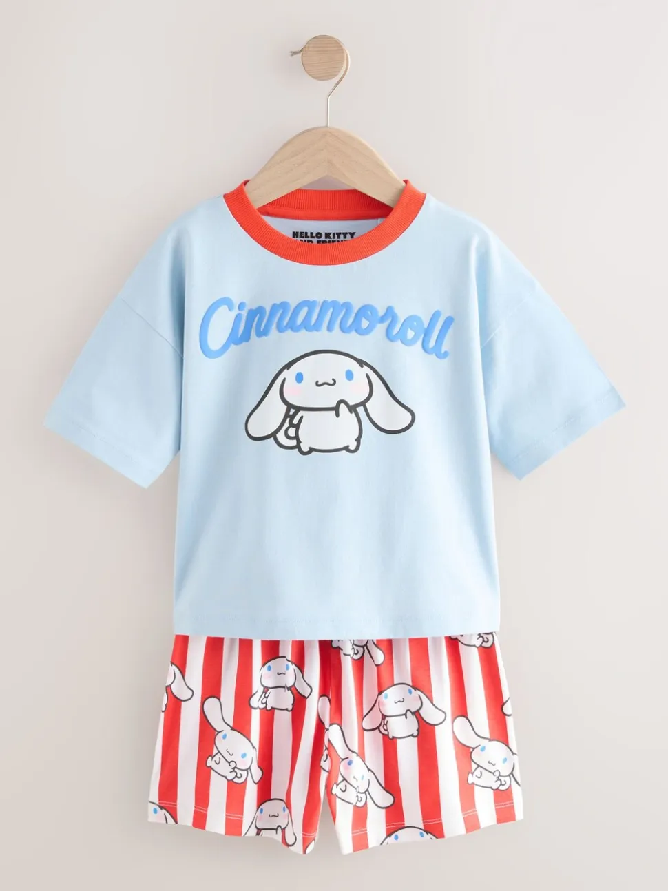 Blauw - Korte Hello Kitty pyjama's 2 set (3-14jaar)