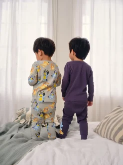 Blauw - License Bluey Snuggle Pyjamas 2 Pack (12mths-8yrs)