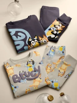 Blauw - License Bluey Snuggle Pyjamas 2 Pack (12mths-8yrs)