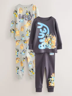 Blauw - License Bluey Snuggle Pyjamas 2 Pack (12mths-8yrs)