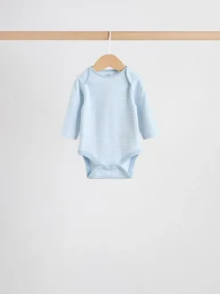 Blauw - Long Sleeved Baby Bear Bodysuit