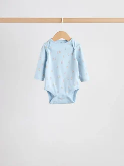 Blauw - Long Sleeved Baby Bear Bodysuit