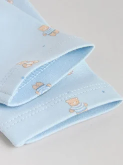 Blauw - Long Sleeved Baby Bear Bodysuit