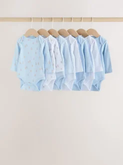 Blauw - Long Sleeved Baby Bear Bodysuit