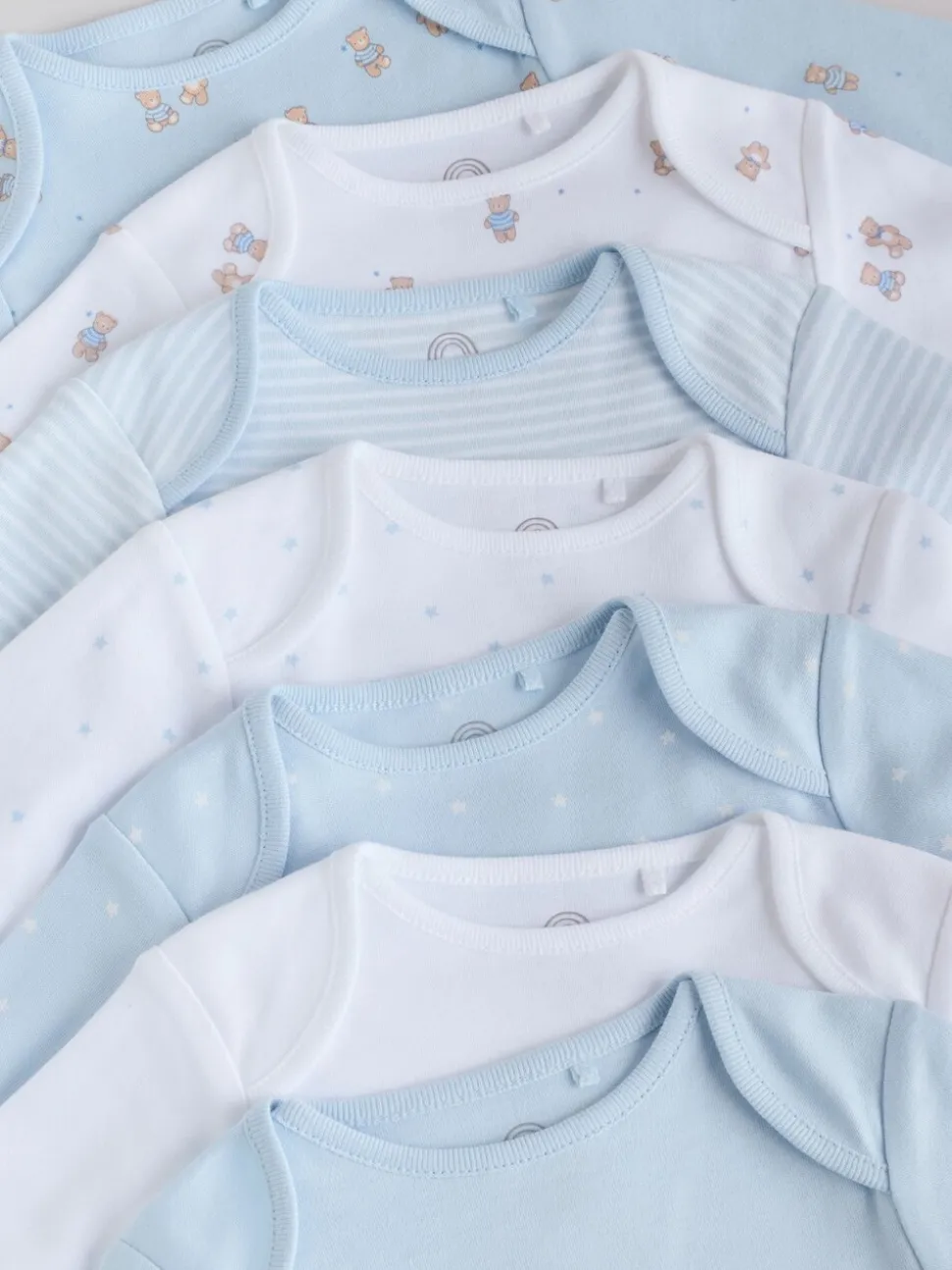 Blauw - Long Sleeved Baby Bear Bodysuit